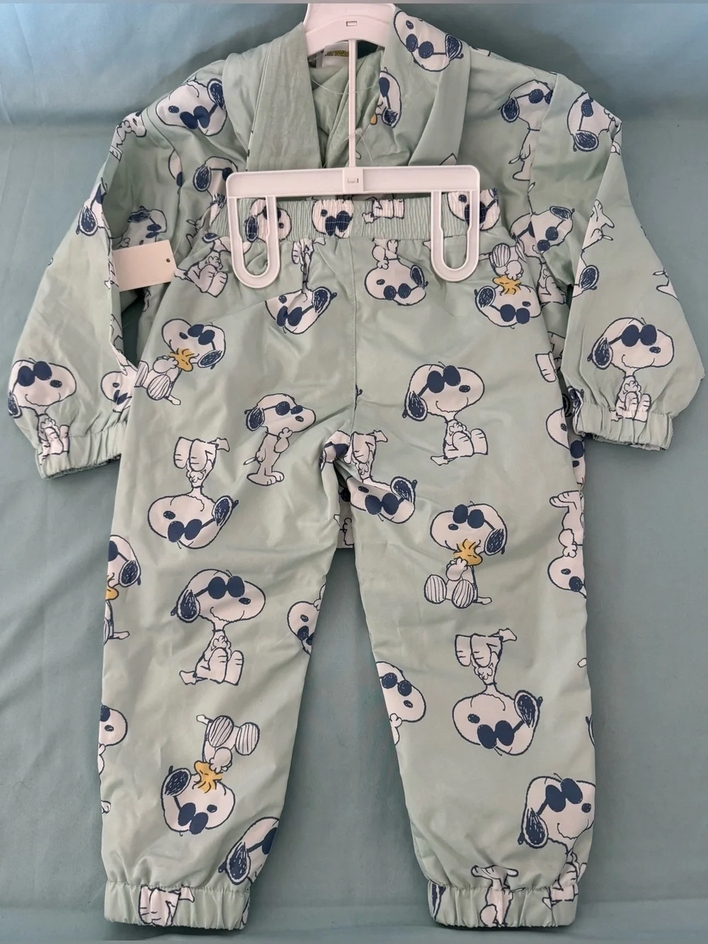 Toddler Boys' Peanuts Snoopy Rain Windbreaker Jacket and Pant Set
